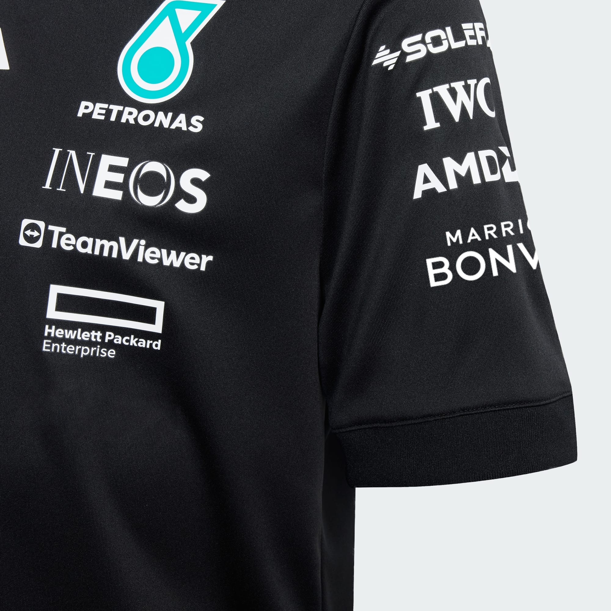 Camisa Mercedes - AMG Petronas Formula One Team White Black Infantil