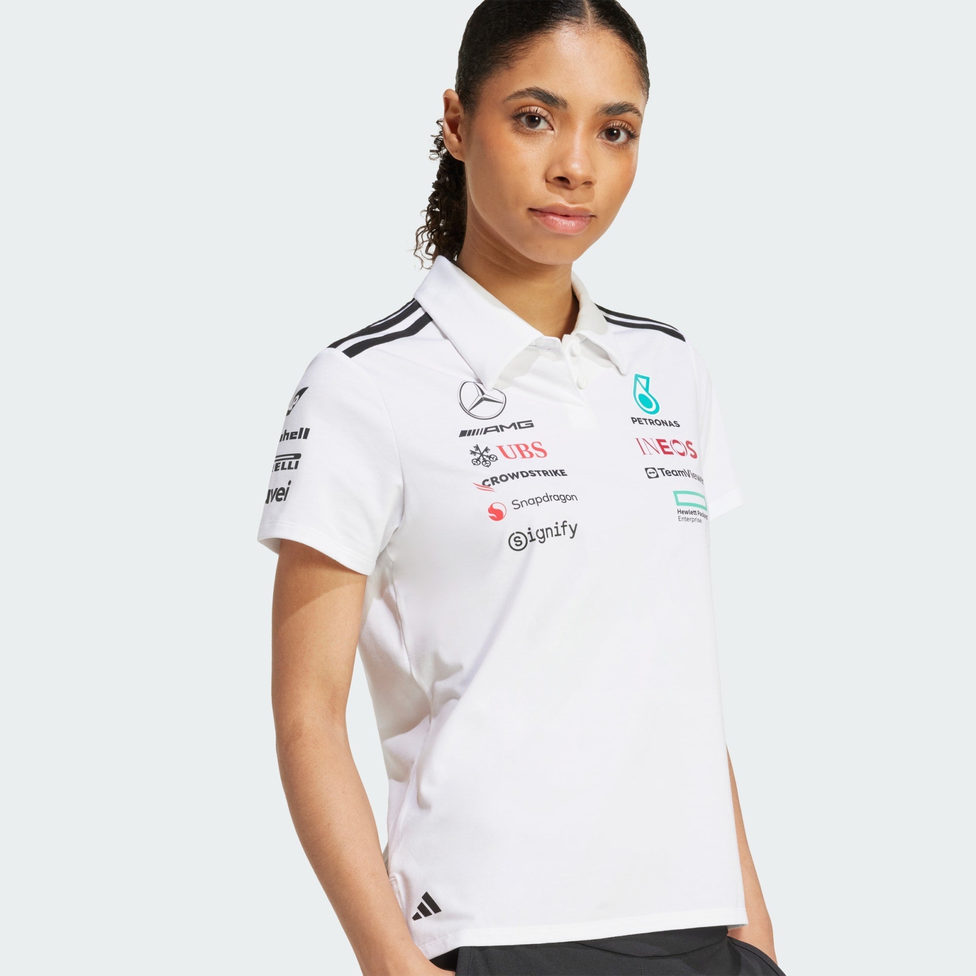 Camisa Polo Branca Mercedes - AMG Petronas Formula One Team