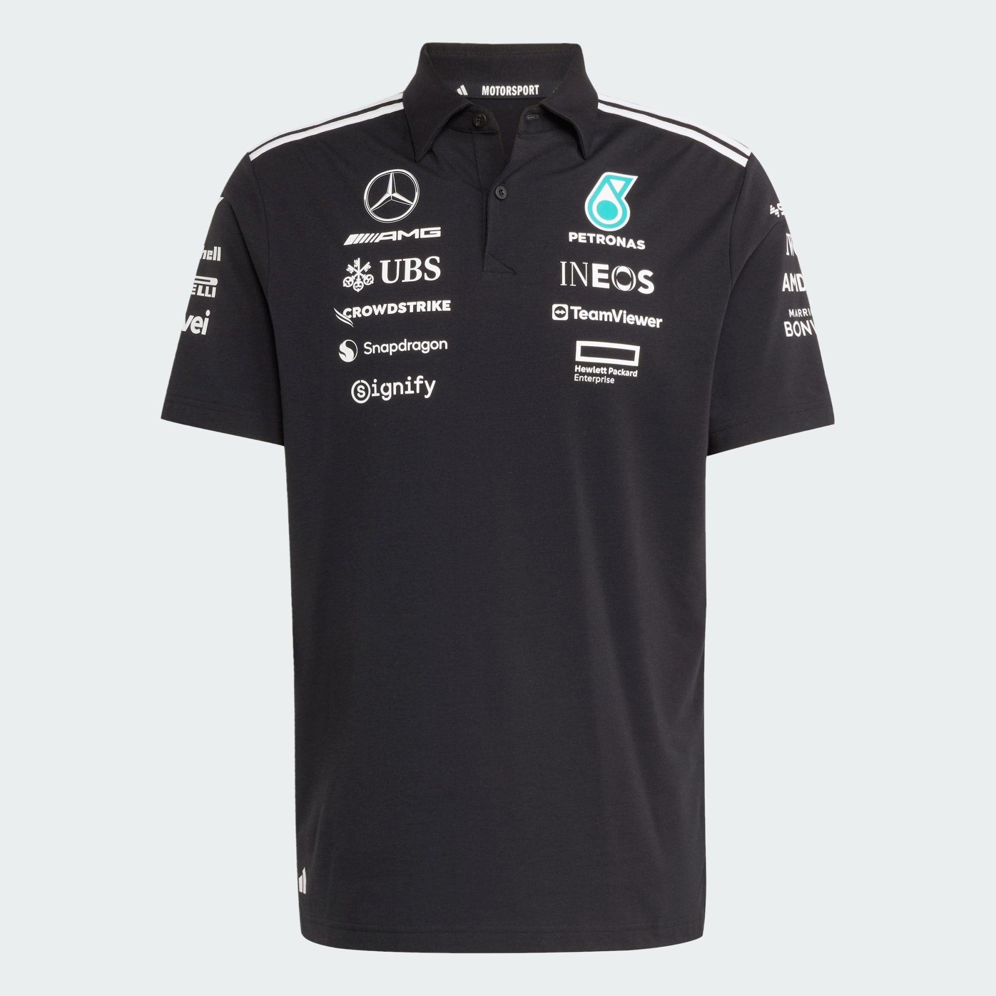 Camisa Polo Preta Mercedes - AMG Petronas Formula One Team