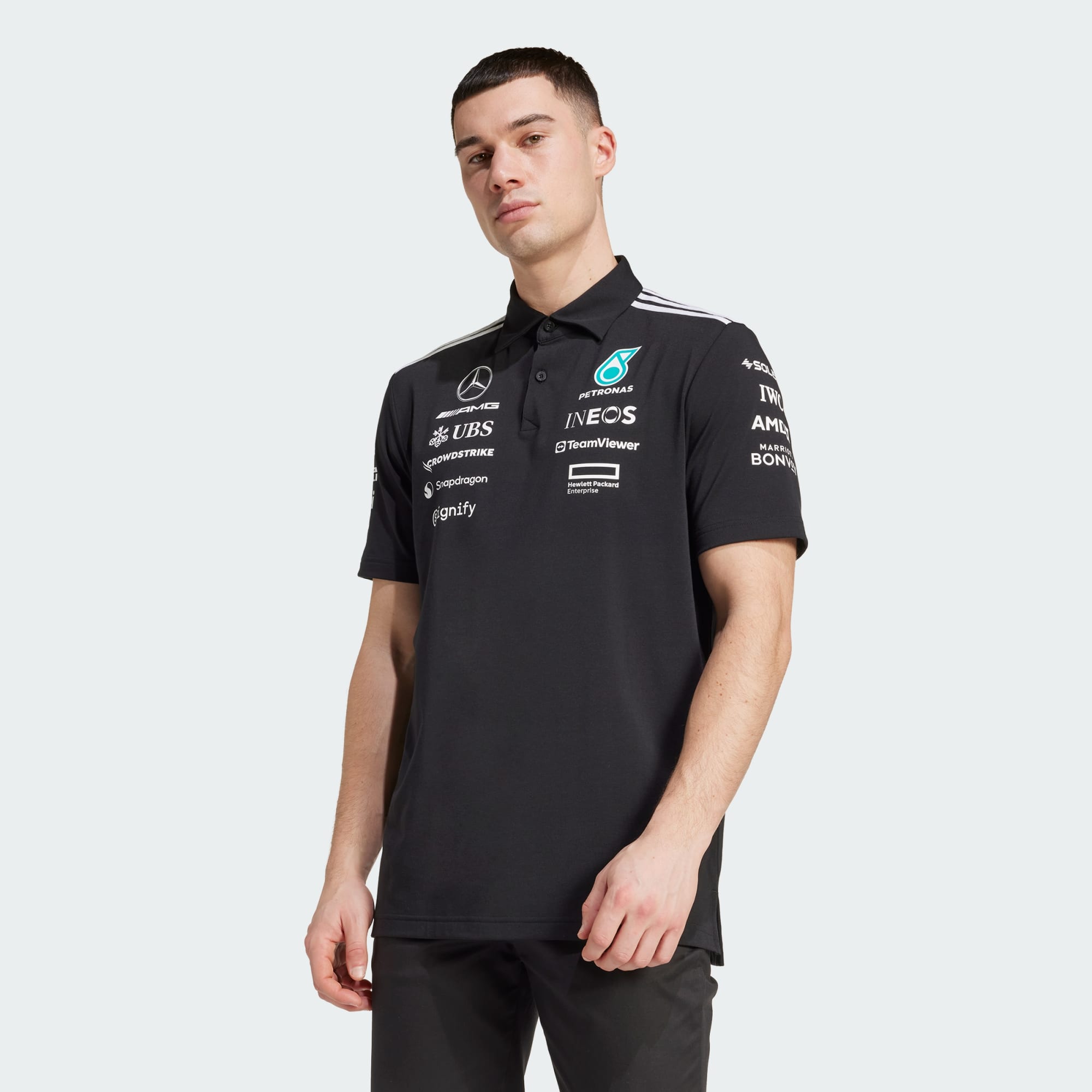 Camisa Polo Preta Mercedes - AMG Petronas Formula One Team